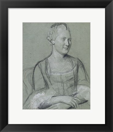 Framed Portrait of a Lady Print