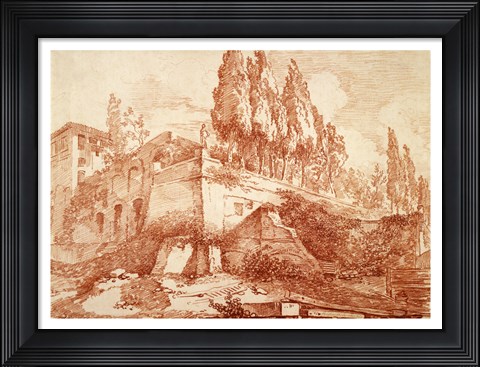 Framed Ruins of an Imperial Palace, Rome Print