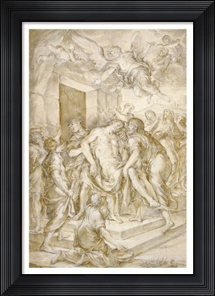 Framed Entombment Print