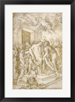 Framed Entombment Print