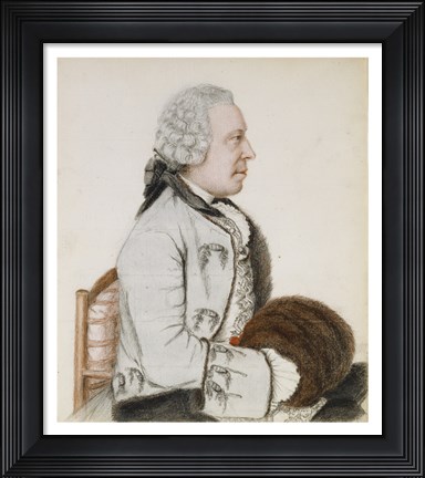 Framed Portrait of Charles-Benjamin de Langes Print