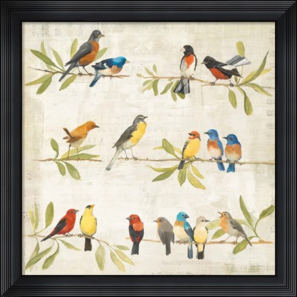 Framed Adoration of the Magpie Music Print