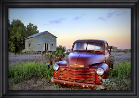 Framed Old Chev Print