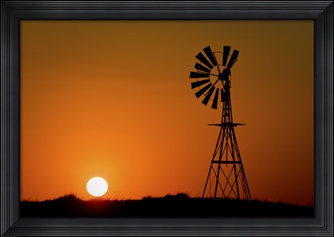 Framed Windmill 2 Print