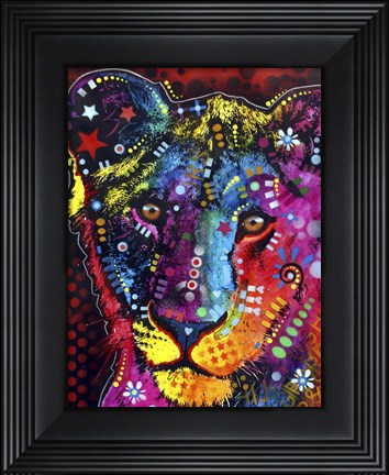 Framed Young Lion Print