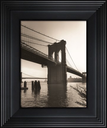Framed Brooklyn Bridge II Print