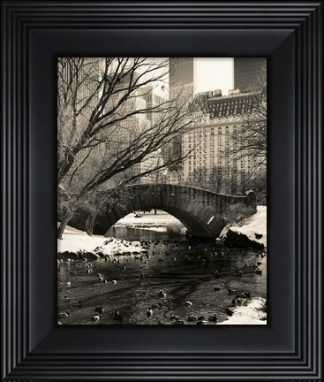 Framed Gapstow Bridge NYC Print