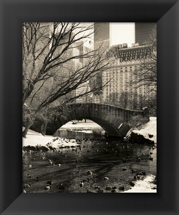 Framed Gapstow Bridge NYC Print