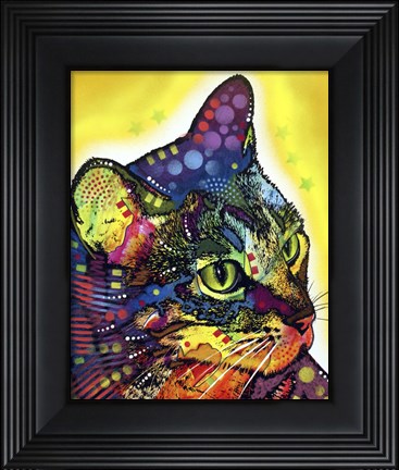 Framed Confident Cat Print