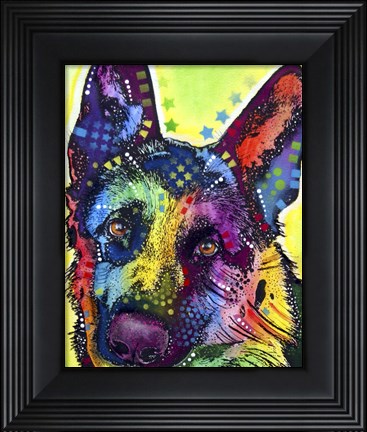 Framed German Shepherd 1 Print