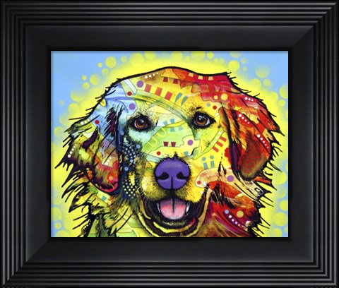 Framed Golden Retriever Print