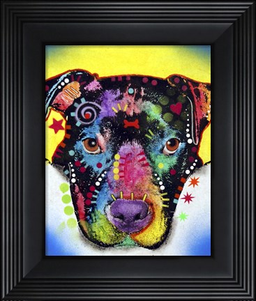 Framed Otter Pitbull Print