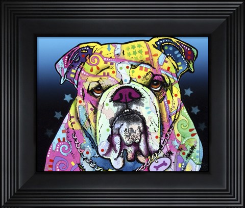 Framed Bulldog Print