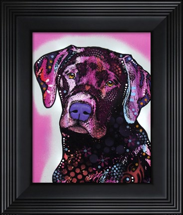 Framed Black Lab Print
