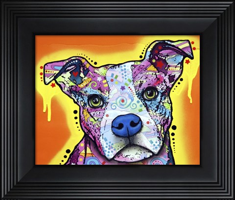Framed Serious Pit Print