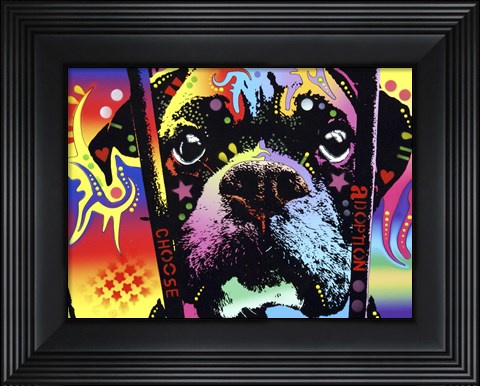 Framed Choose Adoption Boxer Print