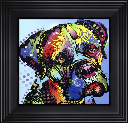 Framed Mastiff Warrior Print