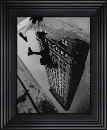 Framed Street Reflections Print