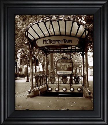 Framed Metropolitain (Paris) II Print