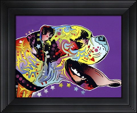 Framed Happy Boxer Print