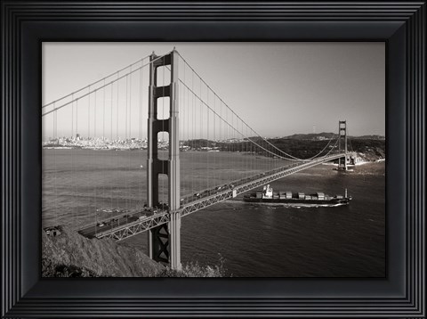 Framed Golden Gate Toned Print