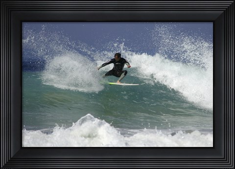 Framed Surfing 3 Print