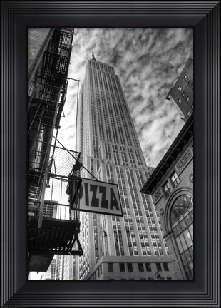 Framed Empire State HDR 1 Print
