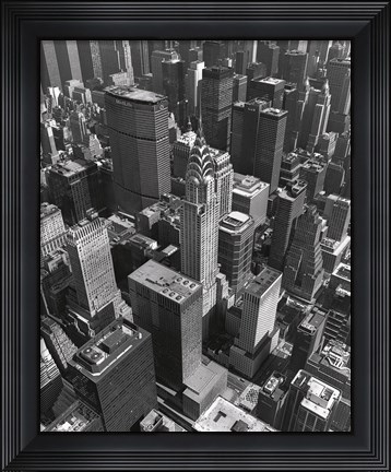 Framed Chrysler Building And Midtown Manhattan Print