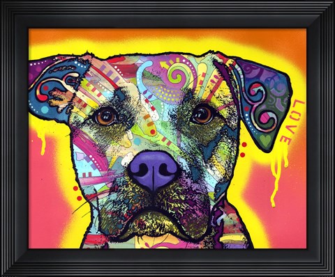 Framed Drip Love Print