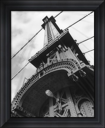 Framed Manhattan Bridge Detail Print
