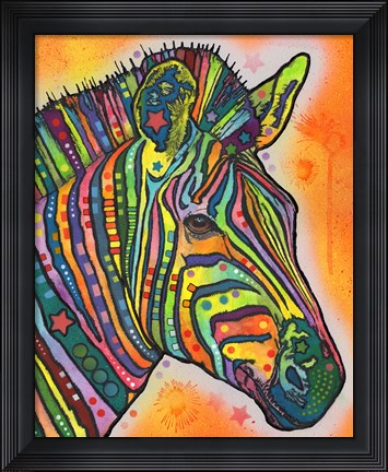 Framed Zebra Print