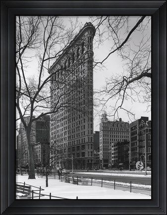 Framed Flatiron Building NYC Print