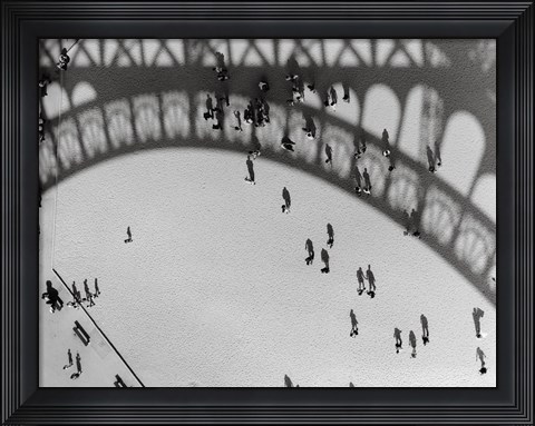 Framed Eiffel Shadows Print
