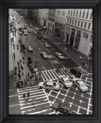 Framed Aerial View 5th Ave NYC Print
