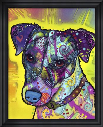 Framed Jack Russell Print