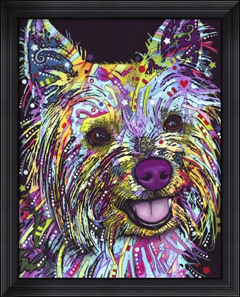Framed Yorkie Print