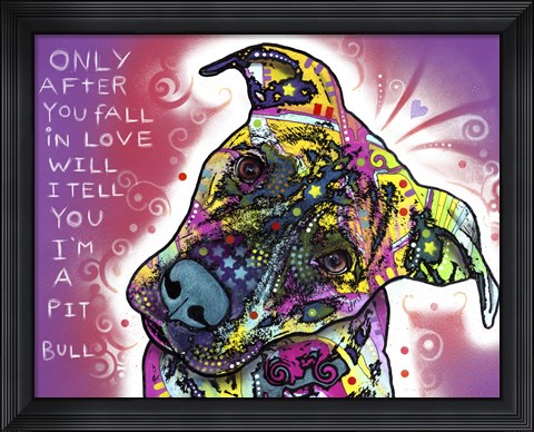 Framed I&#39;m a Pit Bull Print