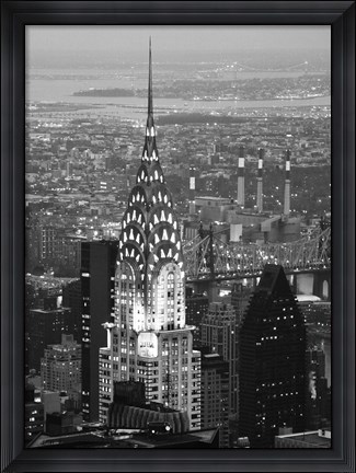 Framed Night Chrysler Print