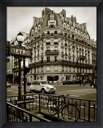 Framed Street Scene Print