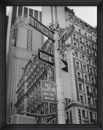Framed Times Square and 42nd Street Print