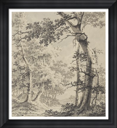 Framed Wooded Landscape Print