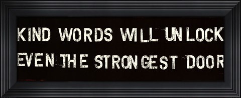 Framed Thoughtful Words II Print