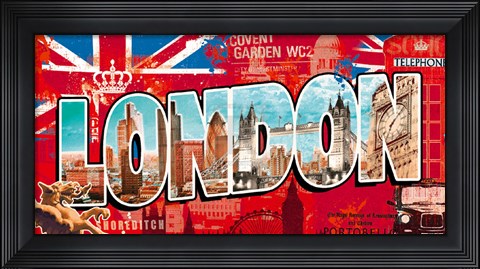 Framed London Story Print