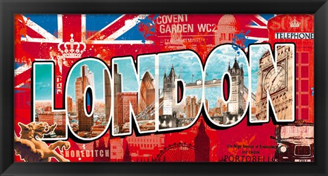 Framed London Story Print