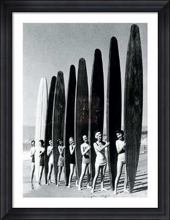 Framed Surfin&#39; Gals Print
