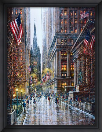 Framed Wall Street Print