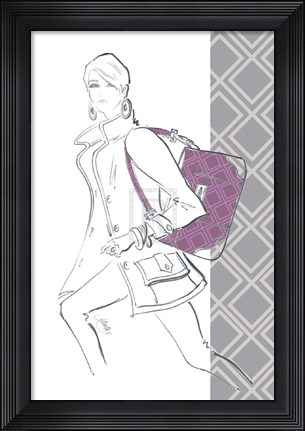 Framed Around Town II Print