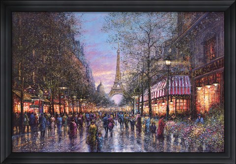 Framed La Tour Eiffel Print