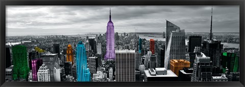 Framed Neon City II Print