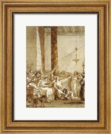 Framed Christ at Supper with Simon the Pharisee Print